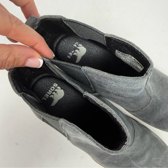 EUC Sorel Women's Joan of Arctic Wedge III Chelsea Boot Size 6.5 - Picture 4 of 9